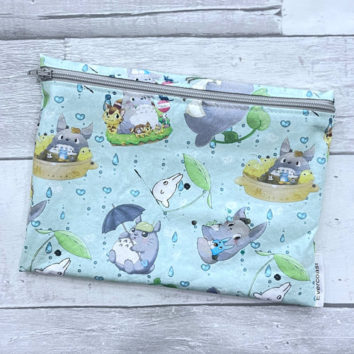 Mint Totoro XL Bag/Makeup Bag