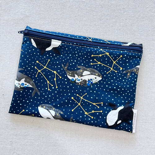Cosmic Whale XL Bag/Makeup Bag