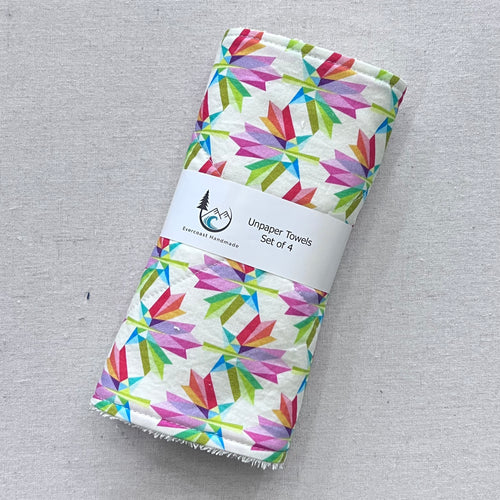 Sea to Sea Maple Leaves Unpaper Towels - Set of 4