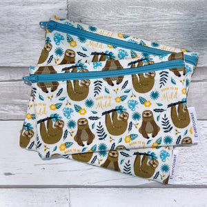 Born to be Mild Sloth Reusable Snack Bag Set