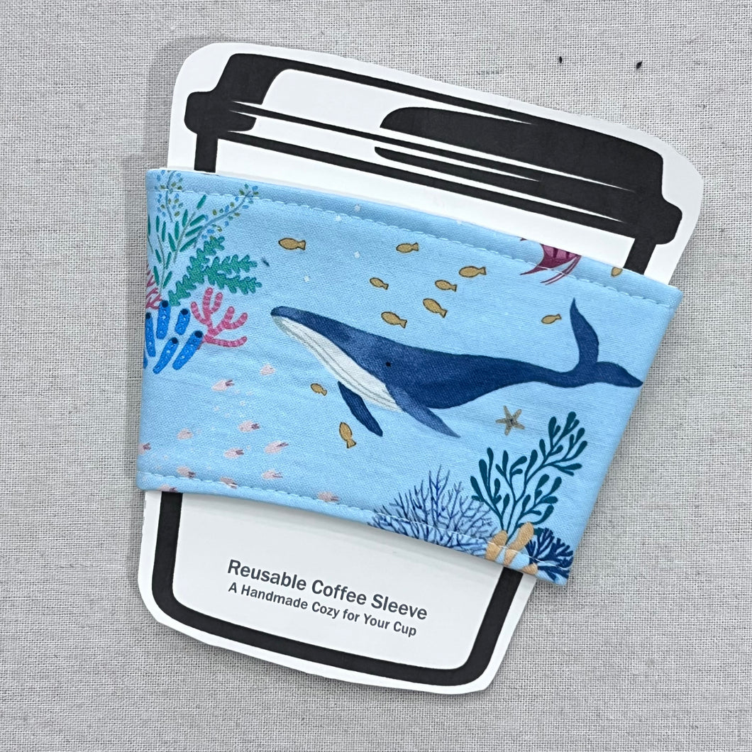 Whale Life Reusable Coffee Sleeve