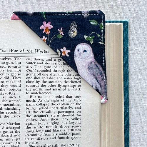 Floral Owl Corner Bookmark