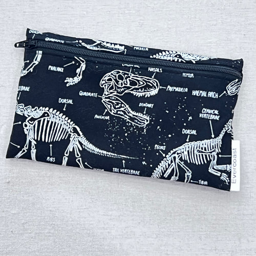 Glow Dino Bones Reusable Snack Bag