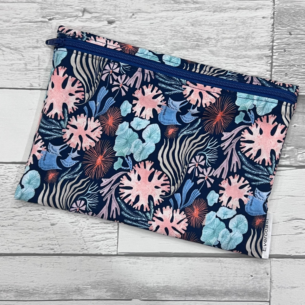 Blue Coral XL Bag/Makeup Bag