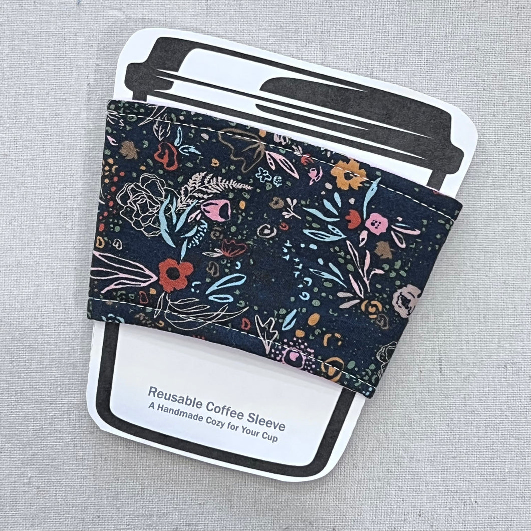 Foraged Floral Reusable Coffee Sleeve