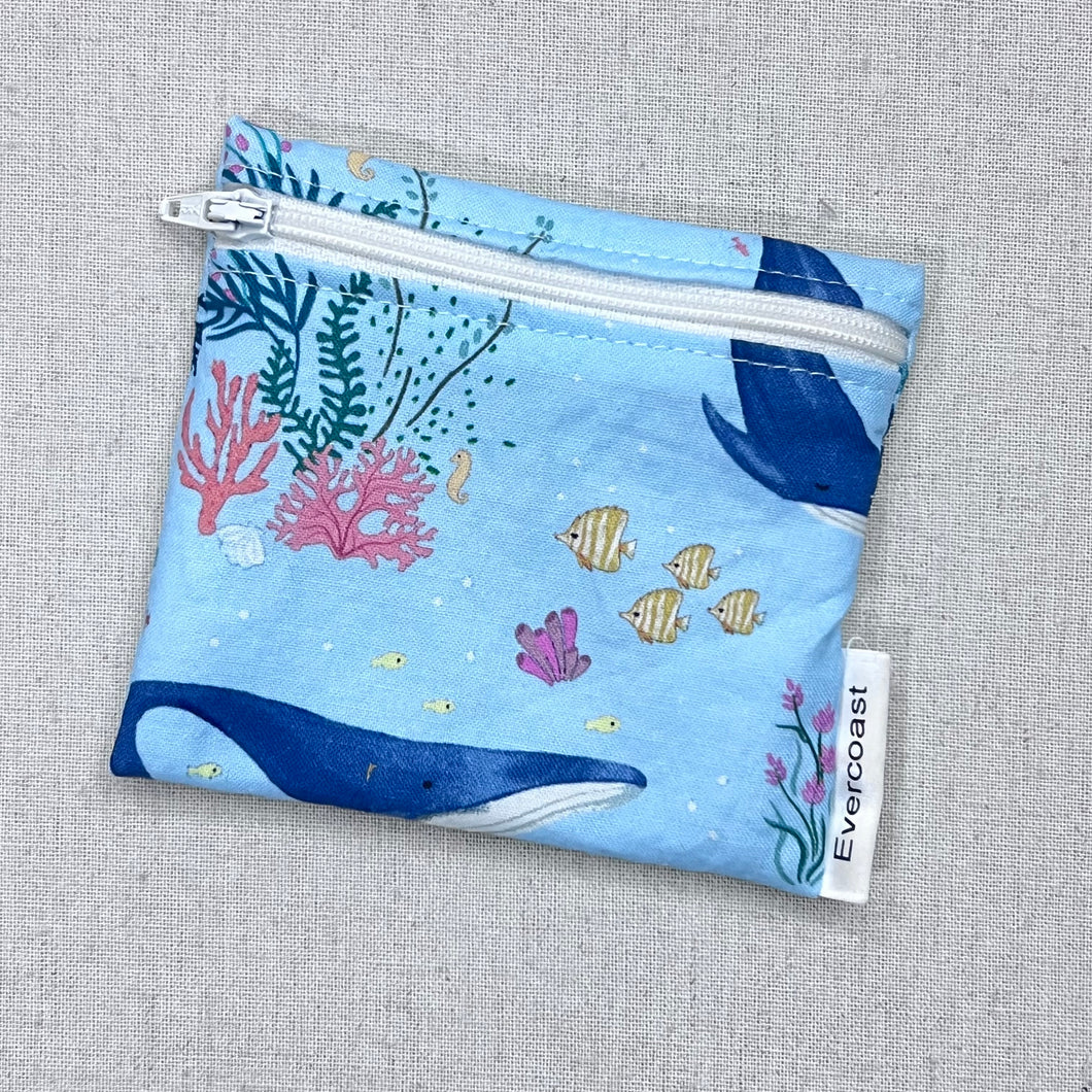 Whale Life Reusable Mini Snack Bag