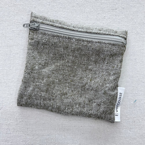 Olive Linen Reusable Mini Snack Bag