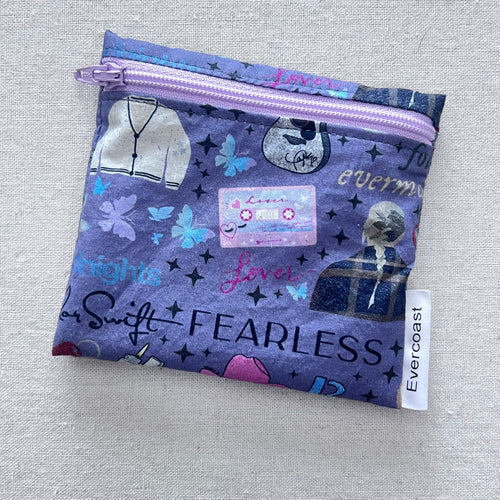 TS Albums on Purple Reusable Mini Snack Bag