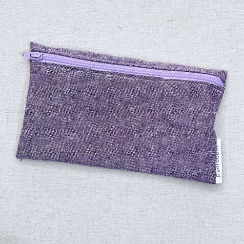 Eggplant Linen Reusable Snack Bag