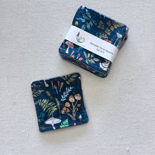 Fungi and Foliage Reusable Facial Squares