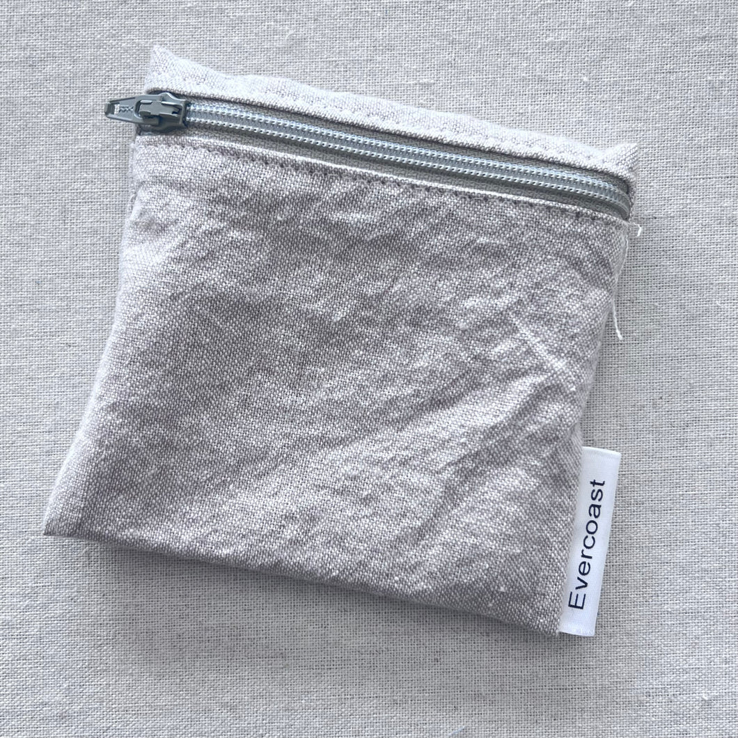 Flax Linen Reusable Mini Snack Bag
