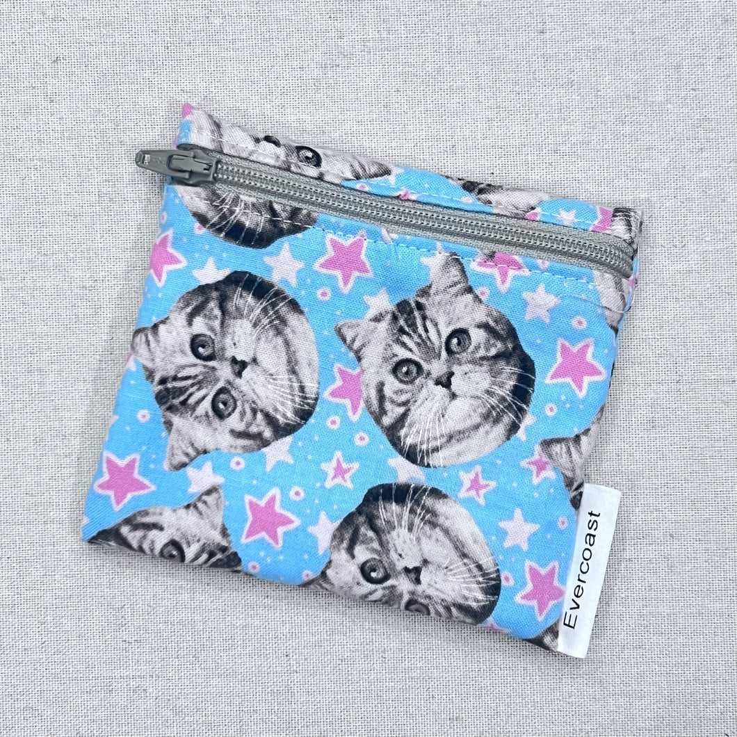 Cat Stars Reusable Mini Snack Bag