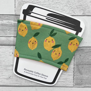 Happy Lemons Reusable Coffee Sleeve