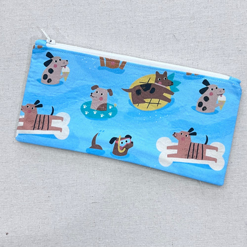 Pool Floatie Dogs Pencil Case