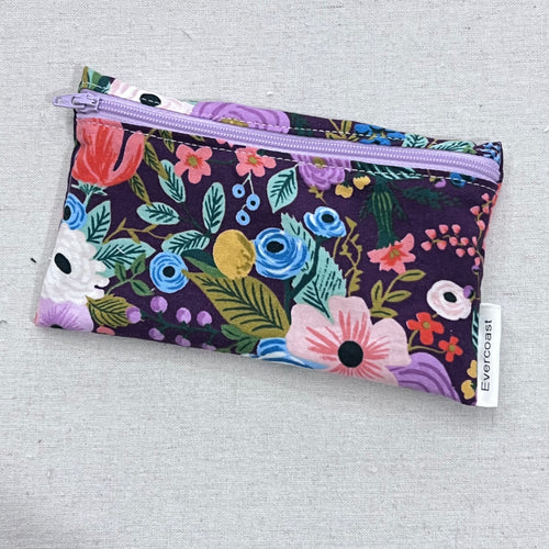 Burgundy Garden Party Reusable Snack Bag