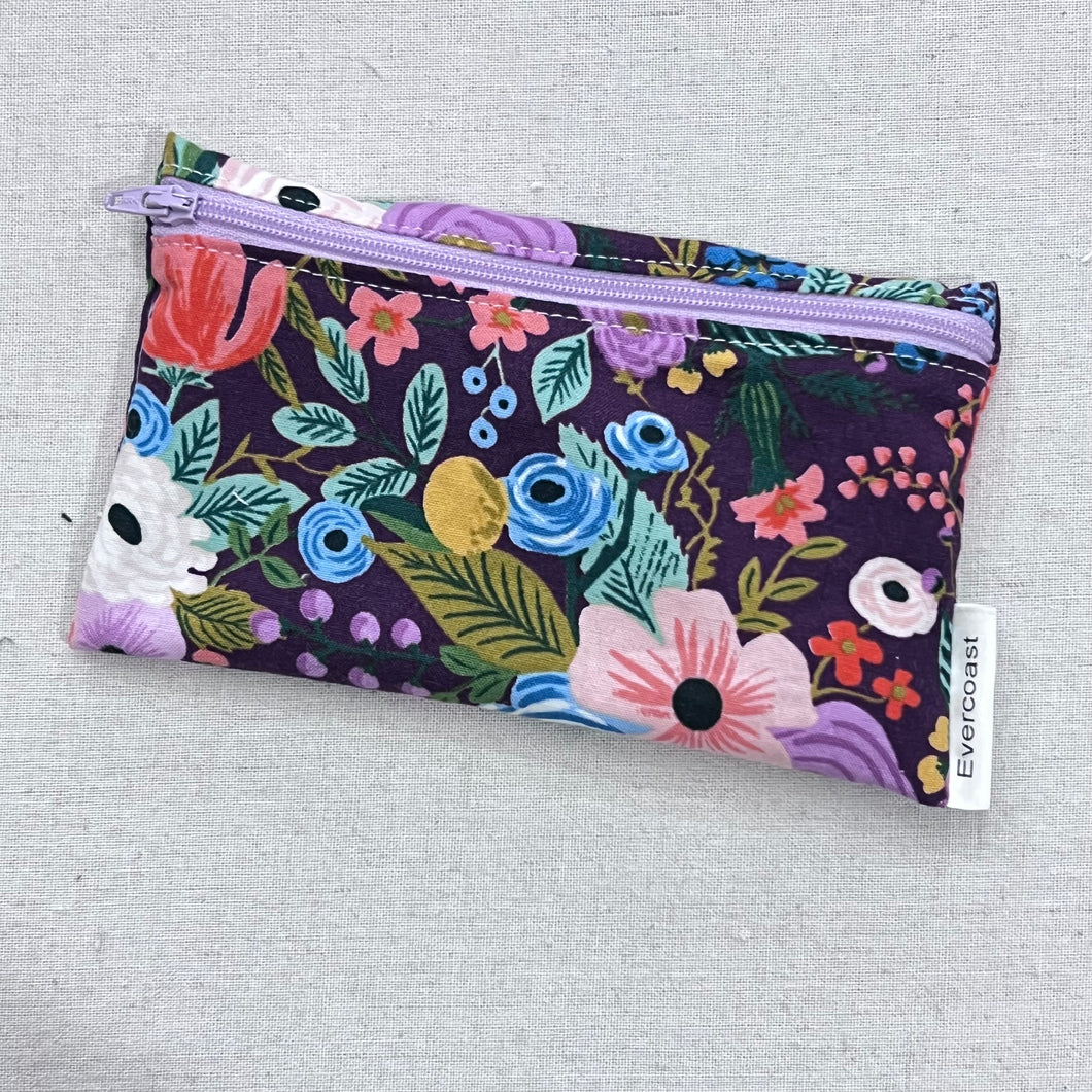 Burgundy Garden Party Reusable Snack Bag