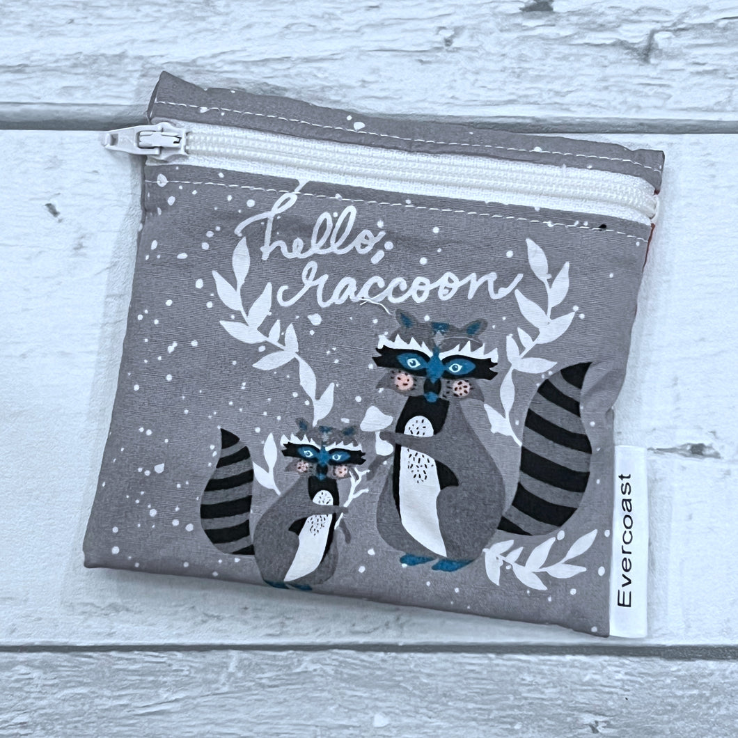 Hello Raccoon Reusable Mini Snack Bag