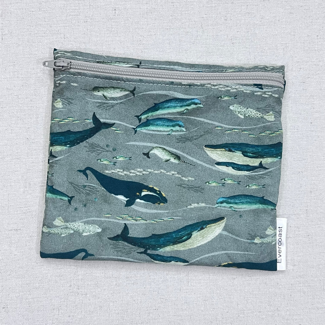 Story Sea Whales Reusable Sandwich Bag