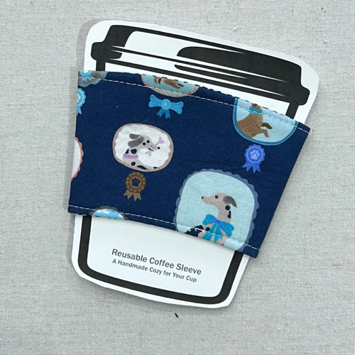 Dog Portraits Reusable Coffee Sleeve