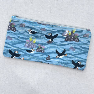 Puffins on Rocks Pencil Case
