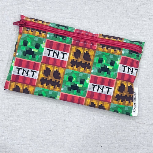 MC TNT Blocks Reusable Snack Bag
