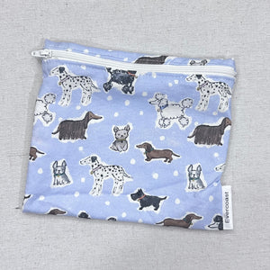Multi Dog on Blue Reusable Sandwich Bag