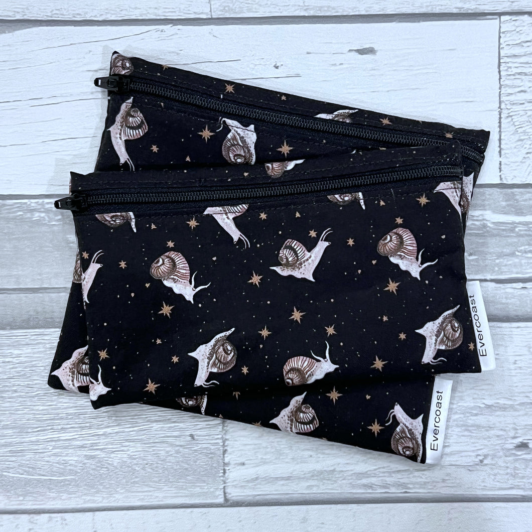 Celestial Snails Reusable Snack Bag Set