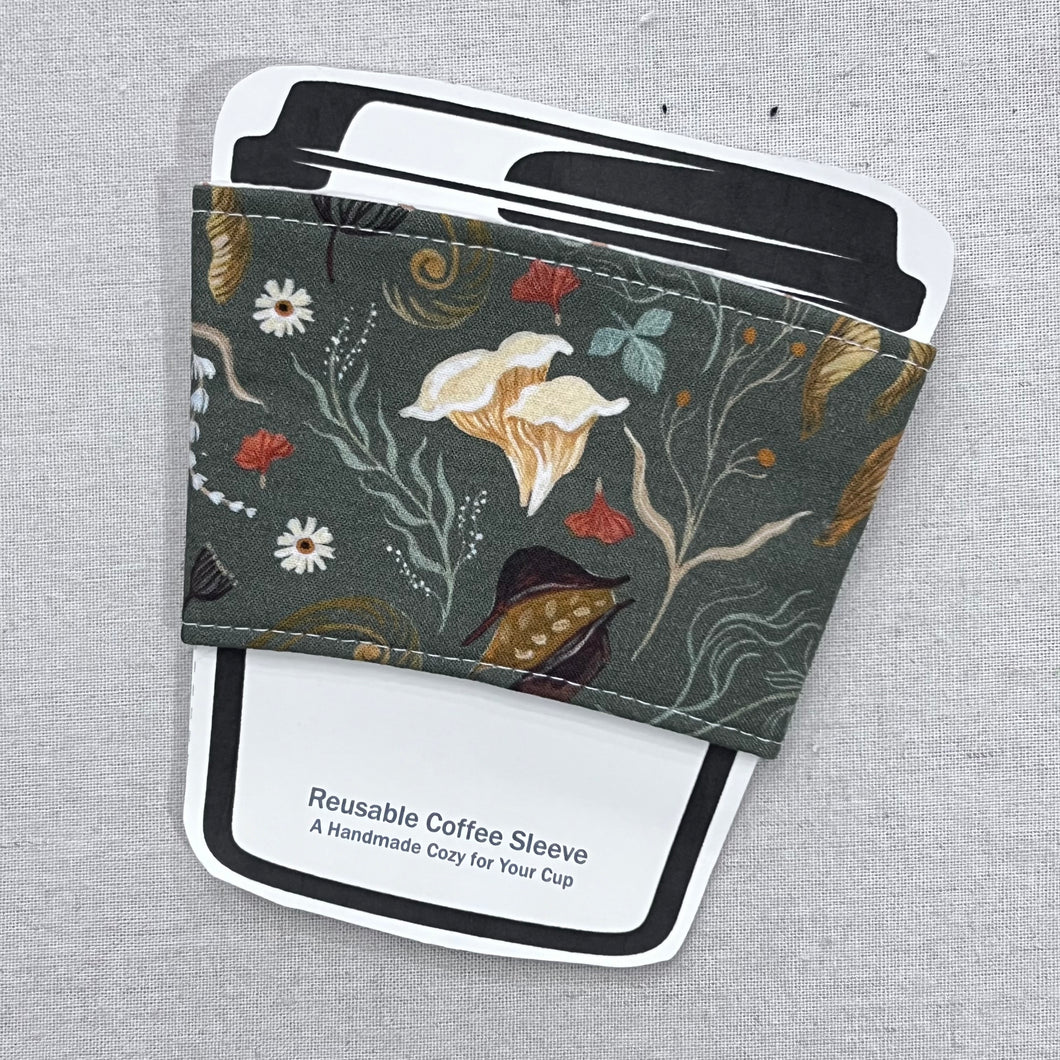 Forager Mushroom Reusable Coffee Sleeve