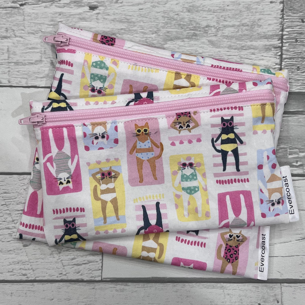 Meowmi Beach Reusable Snack Bag Set