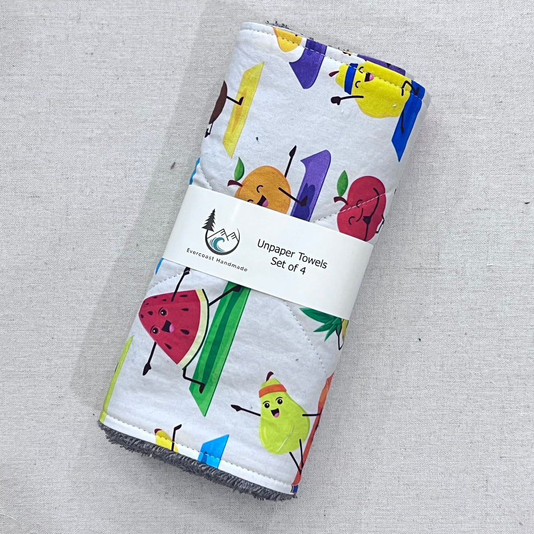 Yoga Fruit Unpaper Towels - Set of 4