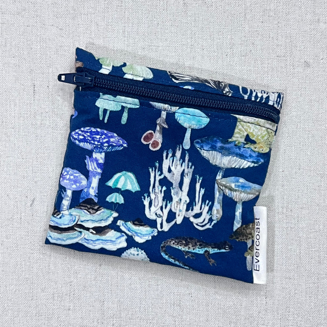 Blue Mushroom Reusable Mini Snack Bag