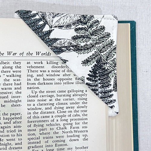 Fern Fronds on Cream Corner Bookmark