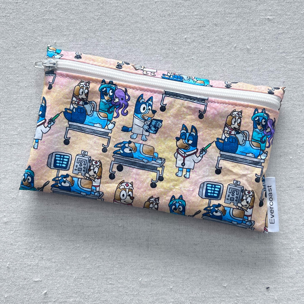 Blue Heeler Hospital Reusable Snack Bag