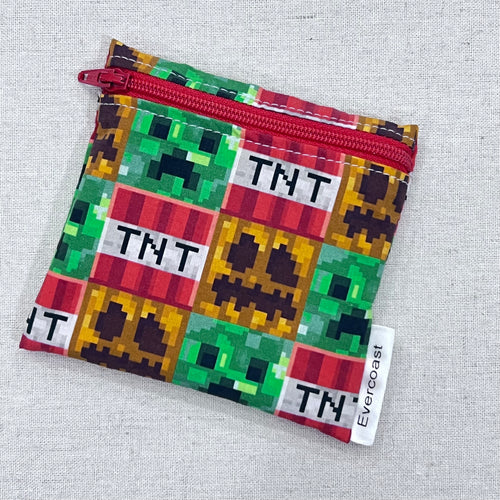 MC TNT Block Reusable Mini Snack Bag
