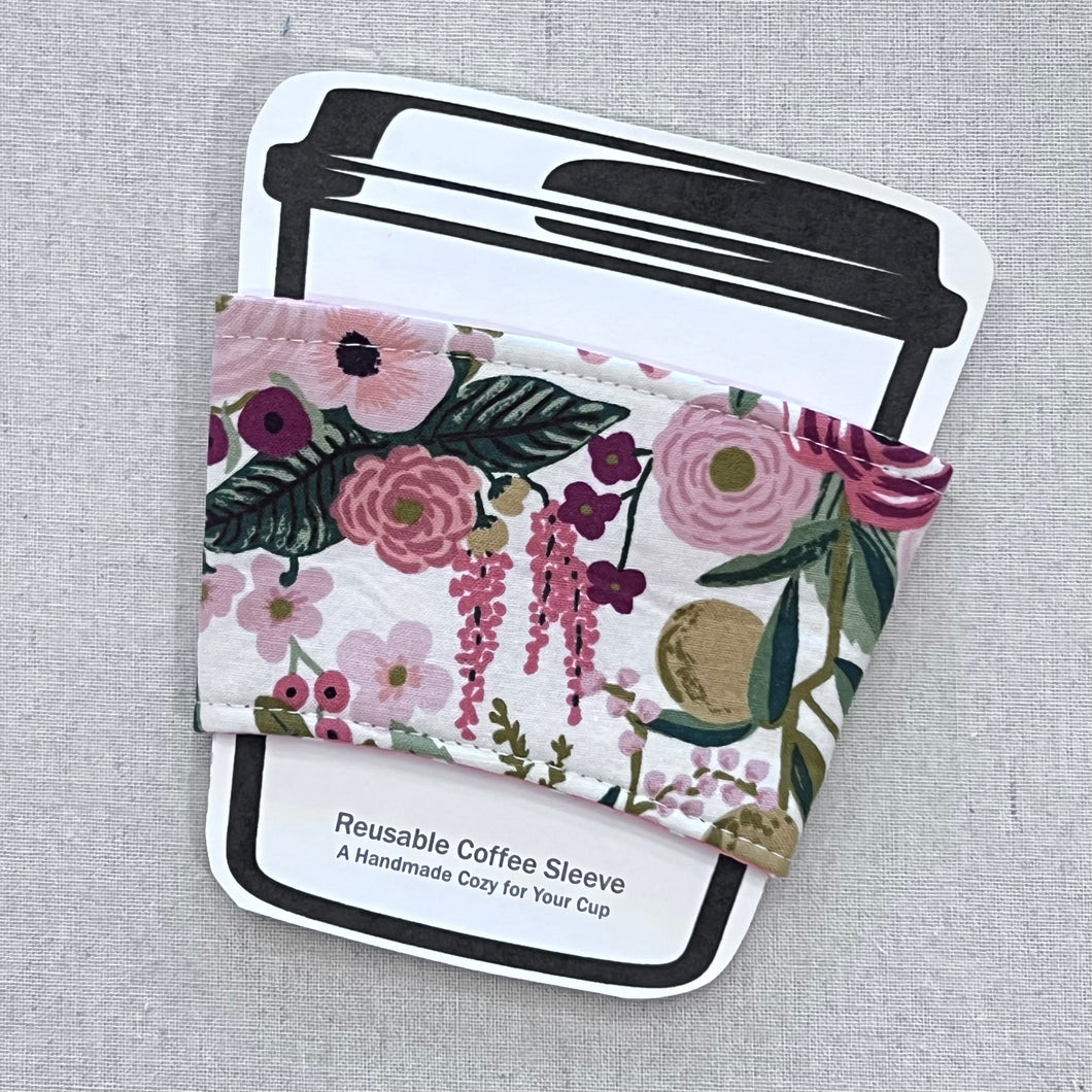 Rose Garden Party Reusable Coffee Sleeve