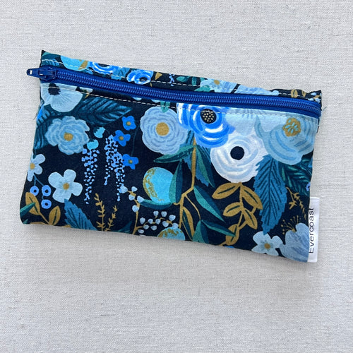 Blue Garden Party Reusable Snack Bag