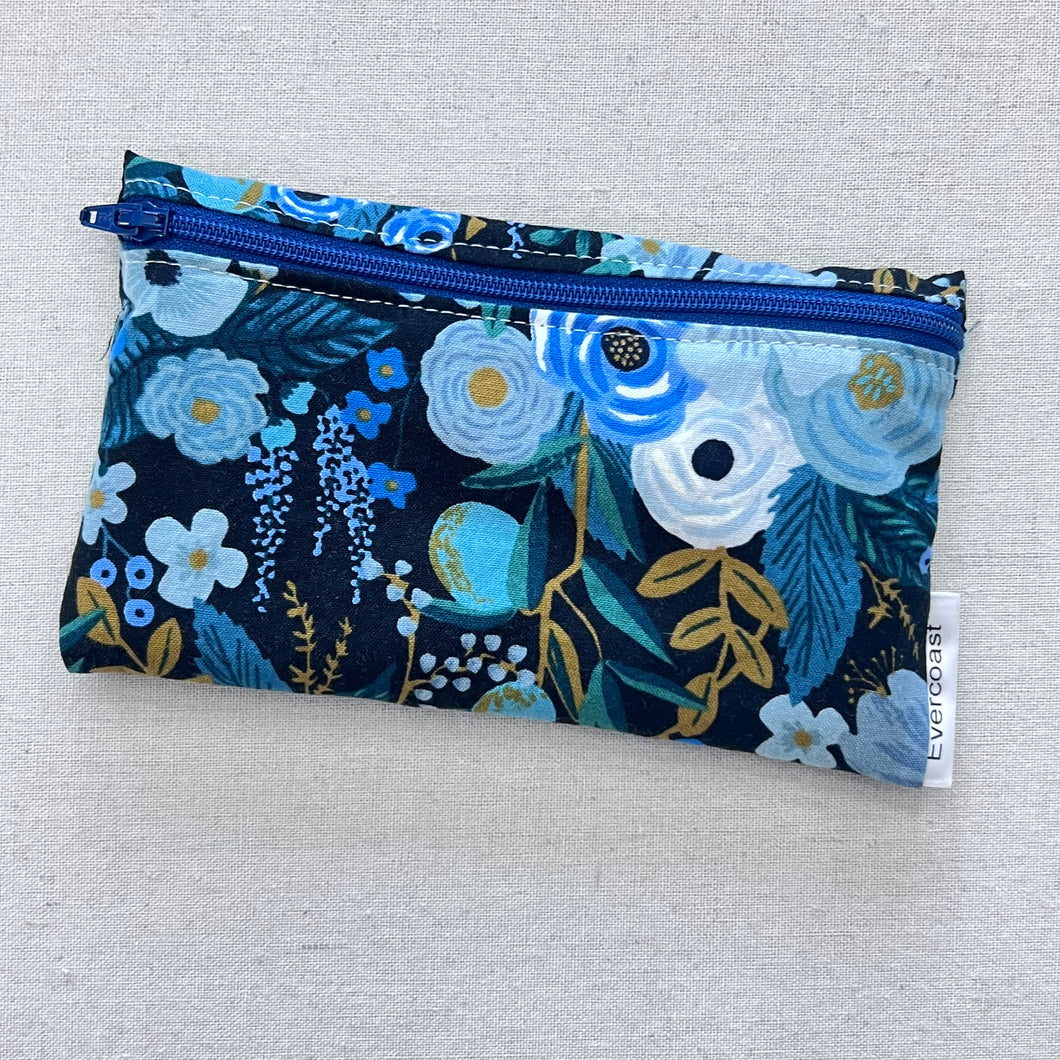 Blue Garden Party Reusable Snack Bag