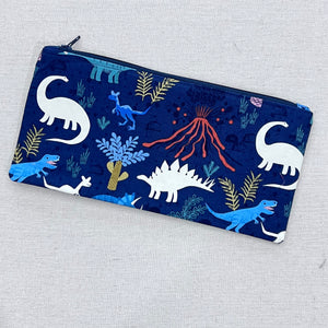 Glow Dinos on Navy Pencil Case