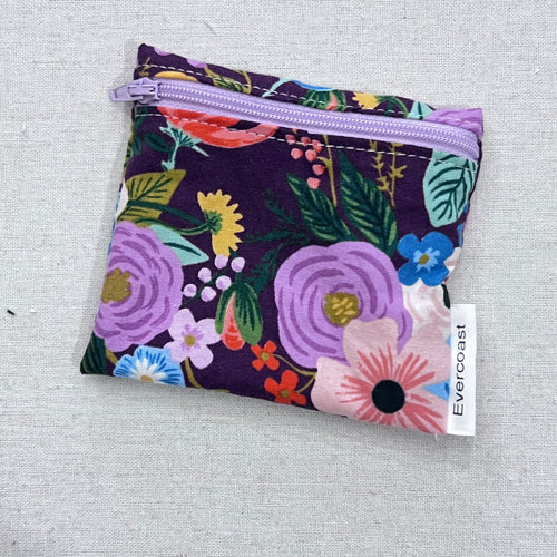 Burgundy Garden Party Reusable Mini Snack Bag