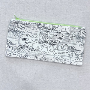 Color Me Dino Comic Pencil Case