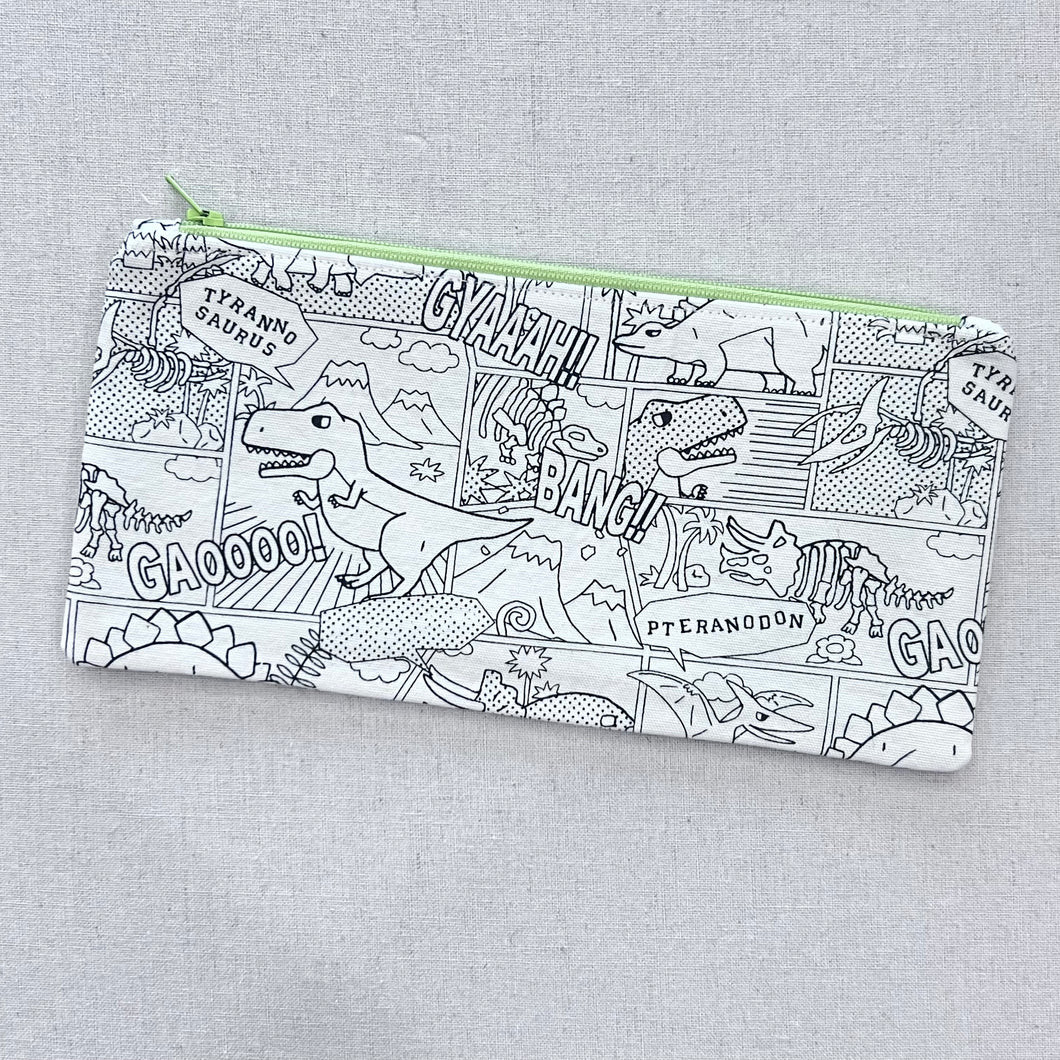 Color Me Dino Comic Pencil Case