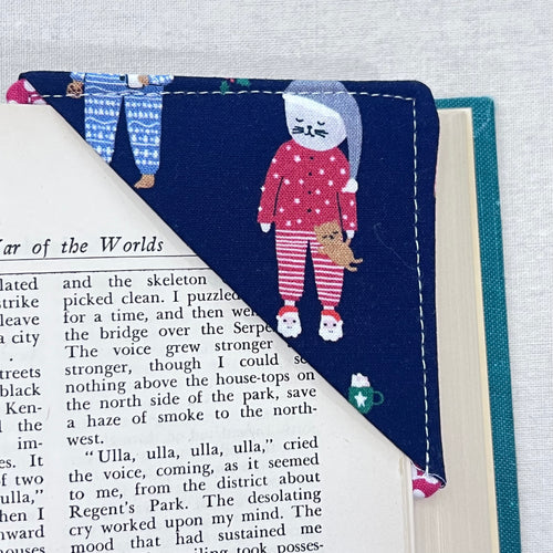 The Cat’s Pajamas Corner Bookmark