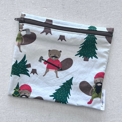 Lumberjack Beaver Reusable Sandwich Bag