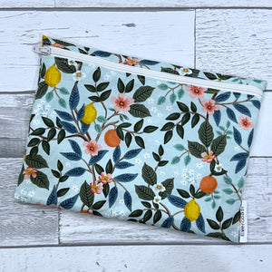 Citrus Floral Bag/Makeup Bag