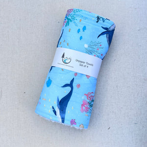 Whale Life Unpaper Towels - Set of 4