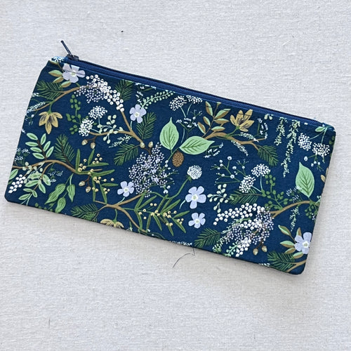 Juniper on Blue Pencil Case