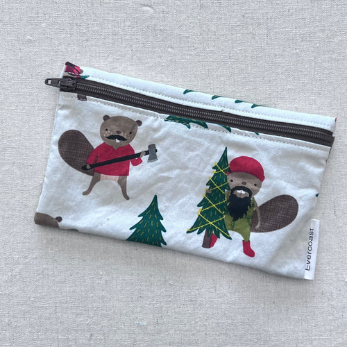 Lumberjack Beaver Reusable Snack Bag