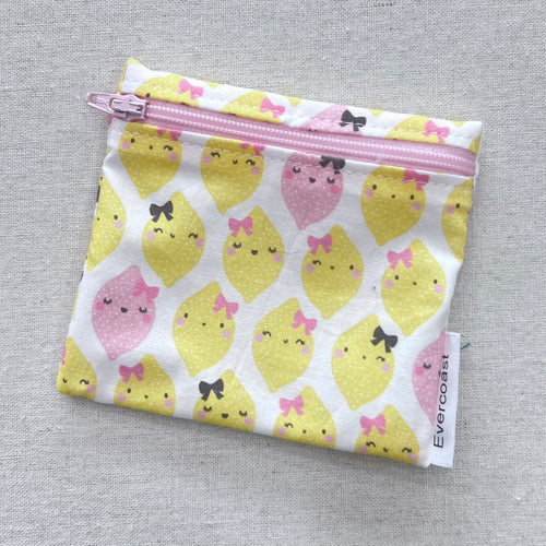 Sweet Lemon Reusable Mini Snack Bag