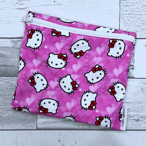Pink Kitty Reusable Sandwich Bag