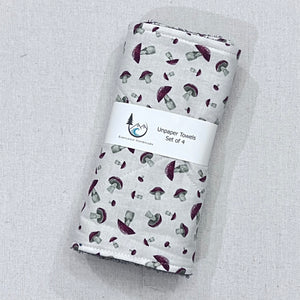 Red Mushroom Unpaper Towels - Set of 4